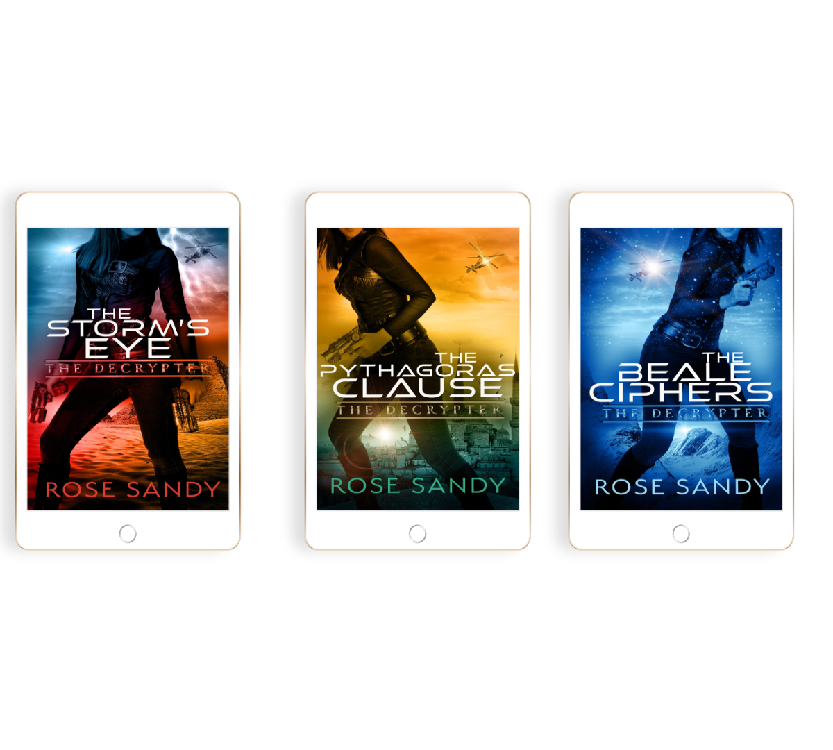The Decrypter Thriller Series Bundle: Codes, Conspiracies & Chaos by Rose Sandy - Books 4-6 (EBOOKS)