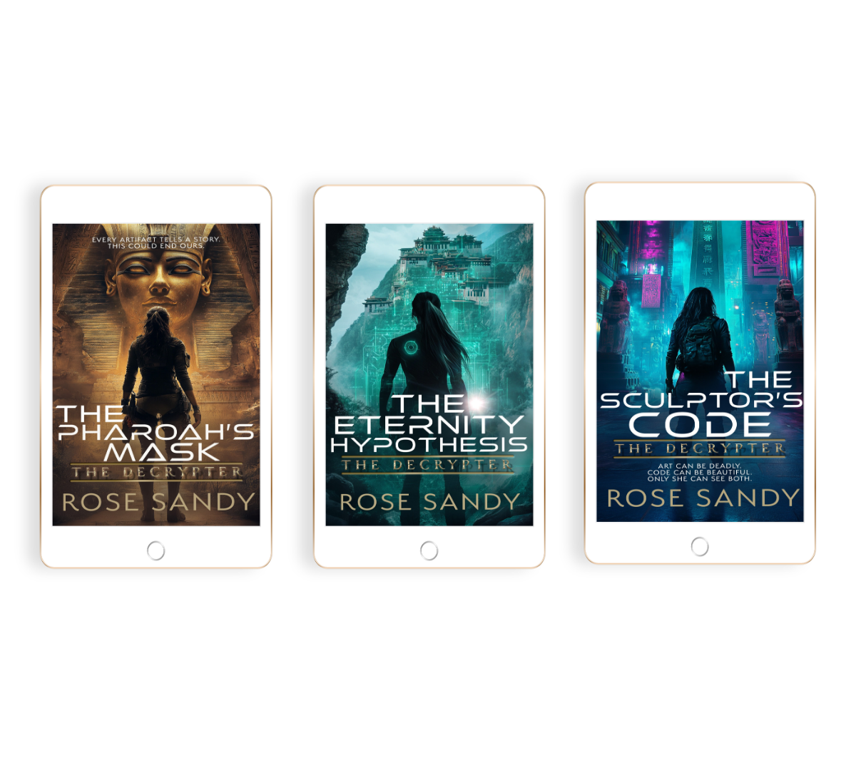 The Decrypter Thriller Series Bundle 6: Codes, Conspiracies & Globe-Trotting Adventure by Rose Sandy -(EBOOKS) Books 16-18