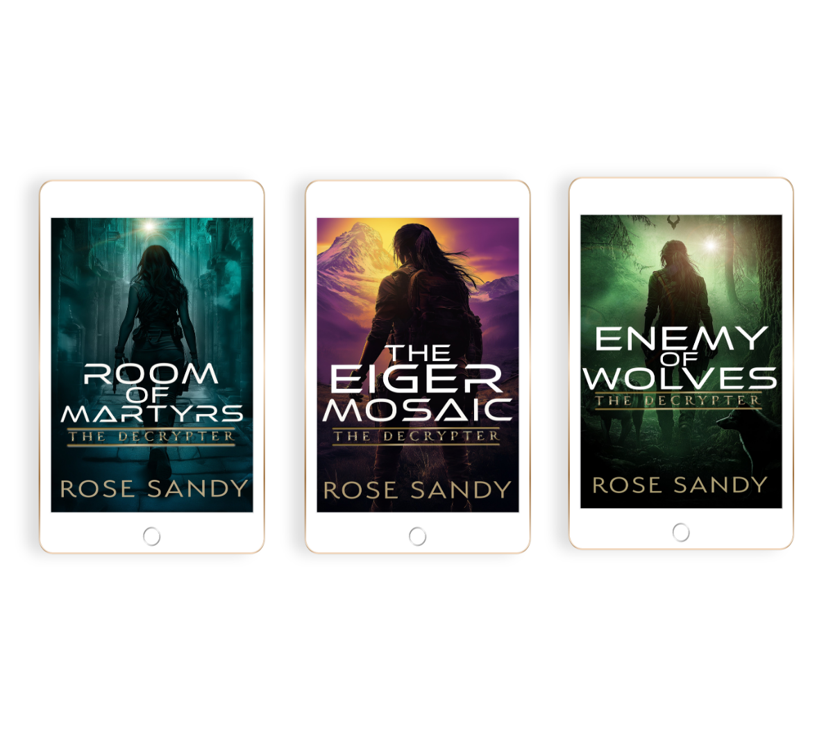 The Decrypter Thriller Series Bundle 5: Codes, Conspiracies & Globe-Trotting Adventure by Rose Sandy -(EBOOKS) Books 13-15