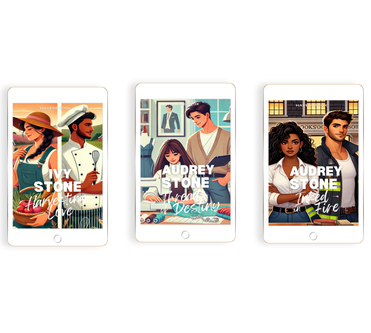 The Havenbrook Romance Series (Bundle 6) by Audrey Stone: Ebooks 16-18