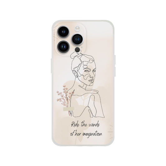 Ride the Winds of Her Imagination Flexi Case