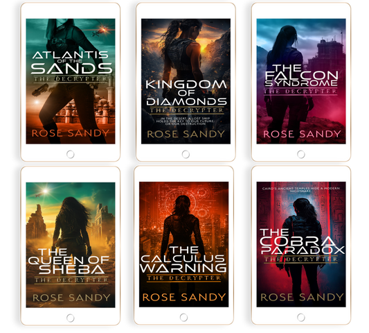 The Decrypter Thriller Series 6 book - Bundle 2: Codes, Conspiracies & Globe-Trotting Adventure by Rose Sandy -(EBOOKS)  Books 7-12