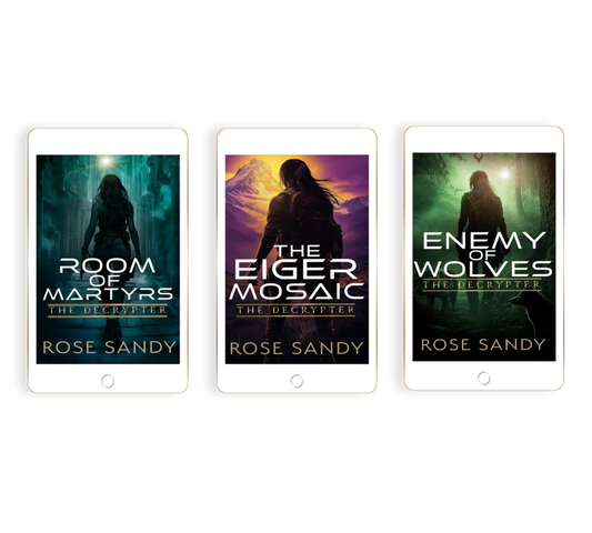 The Decrypter Thriller Series Bundle 5: Codes, Conspiracies & Globe-Trotting Adventure by Rose Sandy -(EBOOKS)  Books 13-15